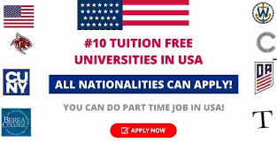 Tuition Free Universities in USA for International Students